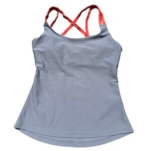 Basin and Range Gray Crisscross Back Athletic Sport Tank Top Size Medium